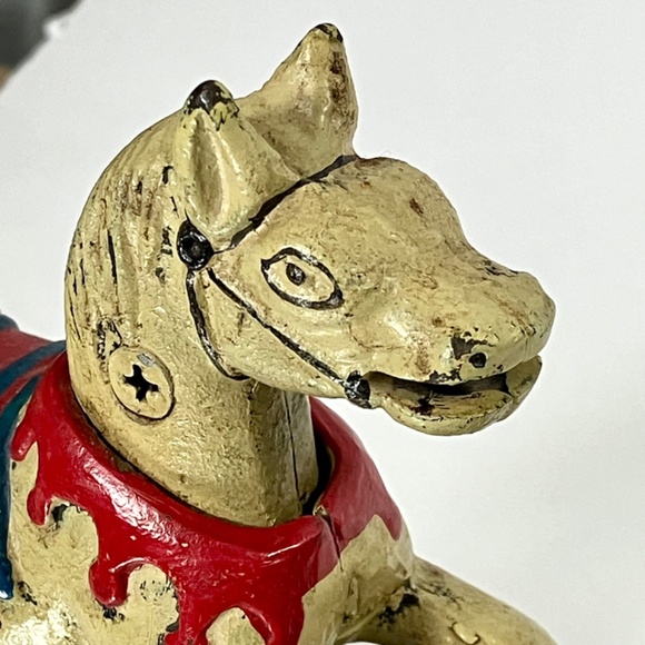 VINTAGE TRICK PONY CAST IRON MECHANICAL BANK - Picture 4 of 13